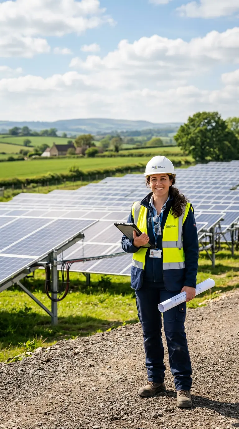 Solar engineer portrait